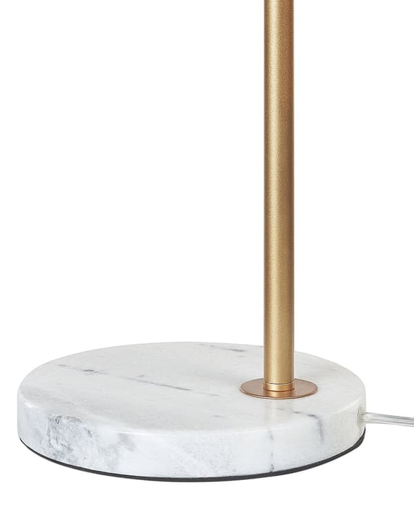 Bordlampe Gull Metall Marmorbase Kjegleformet skjerm Moderne design Glamorøs Belysning Skrivebordslampe