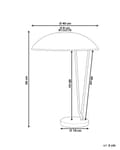 Miniatyrbilde 3 av 9: Bordlampe Svart Gull Metall Marmorbase Moderne design Kontor Stue Soverom Belysning