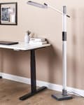 Miniatyrbilde 4 av 11: Gulvlampe LED-lampe Sølv Syntetisk materiale 144 cm Dimming Moderne Belysning Hjemmekontor