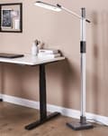 Miniatyrbilde 2 av 11: Gulvlampe LED-lampe Sølv Syntetisk materiale 144 cm Dimming Moderne Belysning Hjemmekontor