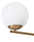 Miniatyrbilde 8 av 11: Bordlampe Svart Gull Marmor Glasskjerm Stue Soverom Moderne