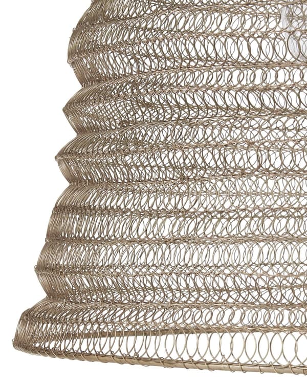 Pendellampe Messing Metall ø 50 cm Klokkeformet skjerm Netting Håndlaget Moderne stil Belysning Taklampe