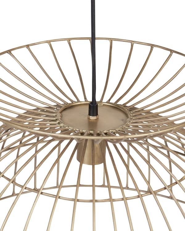 Pendellampe Messing Metall ø 50 cm Kuppelformet skjerm Gjennombrutt design Moderne Belysning Taklampe