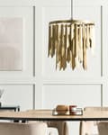 Miniatyrbilde 4 av 9: Pendellampe Messing Metall Retro design Belysning Lysekrone Taklampe