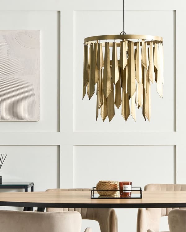Pendellampe Messing Metall Retro design Belysning Lysekrone Taklampe