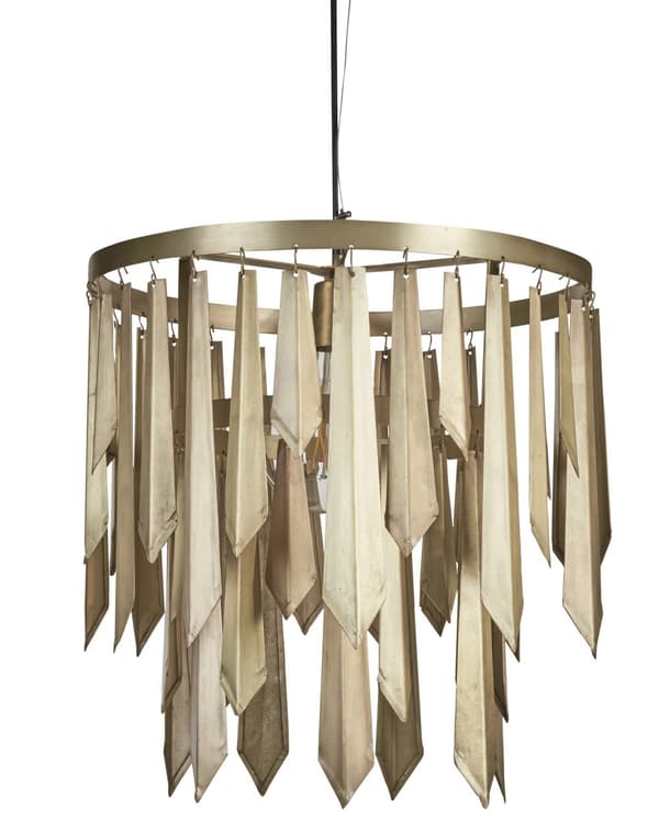 Pendellampe Messing Metall Retro design Belysning Lysekrone Taklampe
