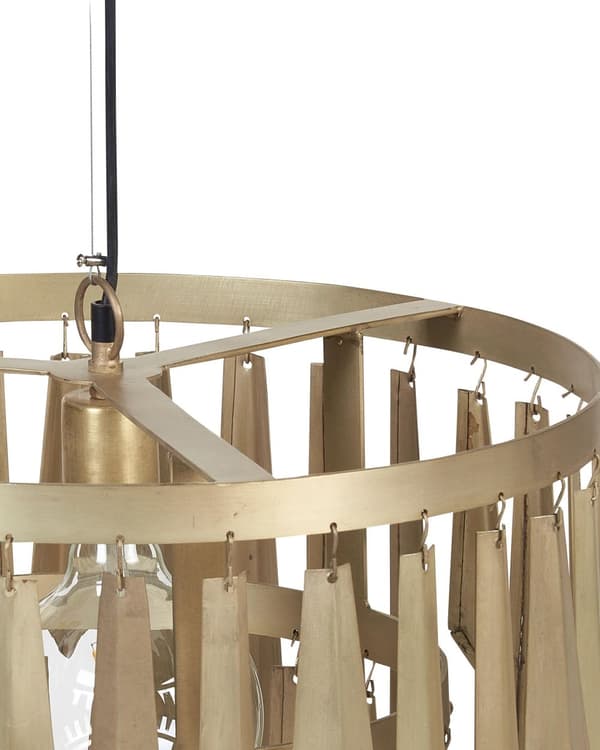 Pendellampe Messing Metall Retro design Belysning Lysekrone Taklampe