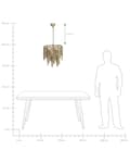 Miniatyrbilde 9 av 9: Pendellampe Messing Metall Retro design Belysning Lysekrone Taklampe