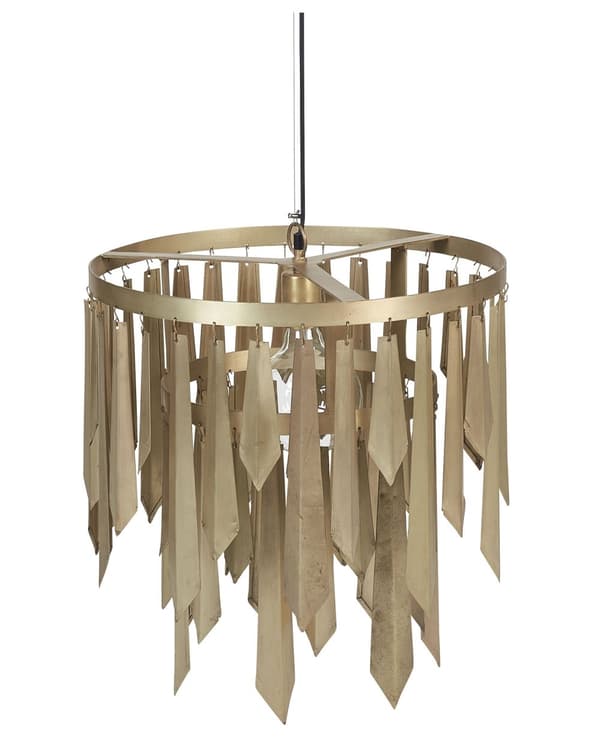 Pendellampe Messing Metall Retro design Belysning Lysekrone Taklampe