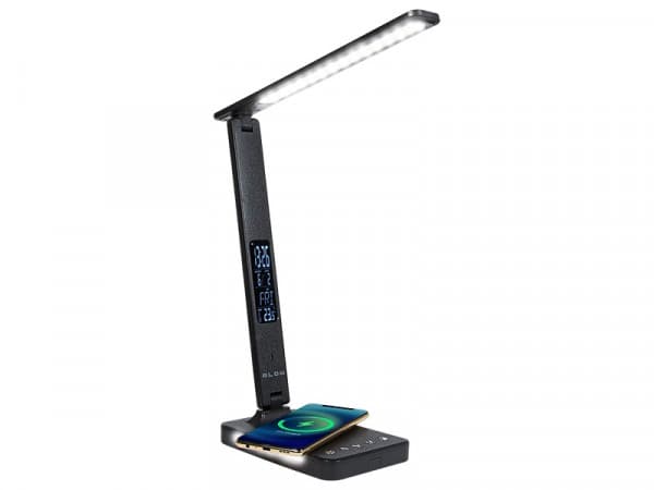 Bordlampe + Trådløs ladepute LB13 Sort