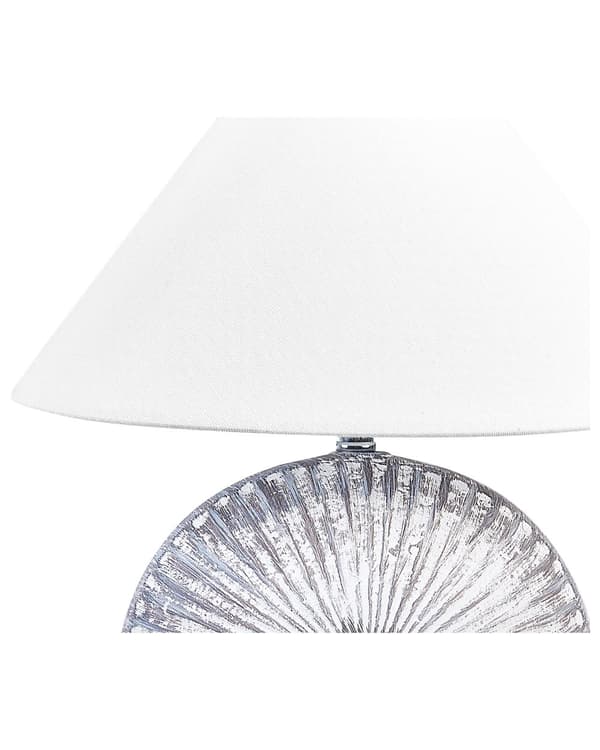 Pöytävalaisin harmaa 30 x 38 x 30 cm keraaminen pellava puuvilla kartio 2 kpl perinteinen max 40W