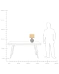 Pikkukuva 9 / 9: Pöytävalaisin valkoinen musta 45 cm keraaminen paperi sylinterivarjostin kuvioitu perinteinen