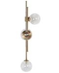 Miniatyrbilde 5 av 8: Vegglampe Gull Jern Glass 3 lys Moderne Glamorøs Belysning Stue Kontor