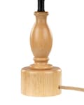 Miniatyrbilde 7 av 9: Bordlampe Lyst tre Eik Papirskjerm Belysning Dekorativ Rustikk stil Nattbordslampe