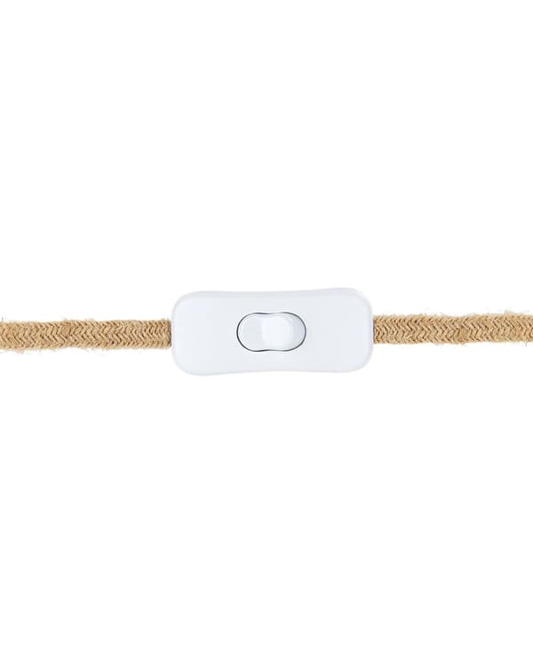 Bordlampe Lyst tre Eik Papirskjerm Belysning Dekorativ Rustikk stil Nattbordslampe