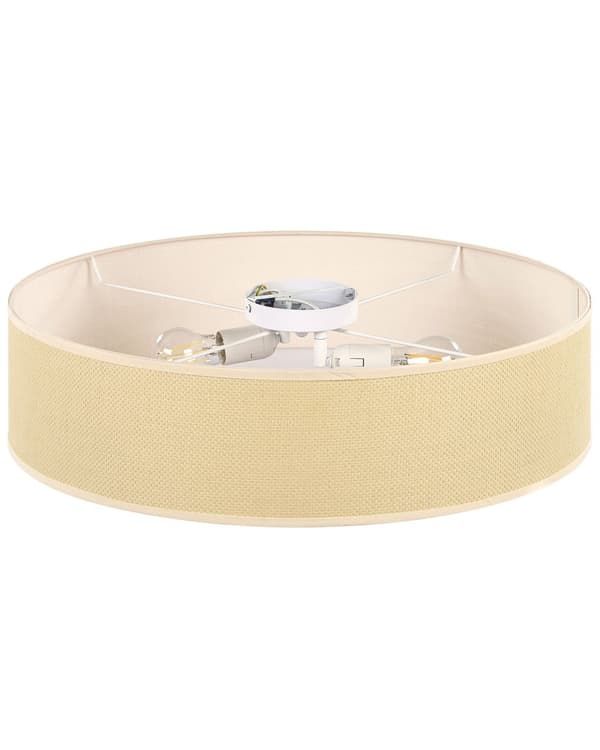 Loftslampe Naturpapir ø 60 cm Indbygningslampe Belysning Flet Boho Moderne Stue Soveværelse