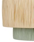 Miniatyrbillede 6 af 8: Pendellampe Naturlig og grøn papirstruktureret skærm Japandi Natural Style Jute Cord