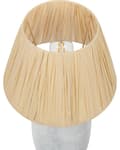 Miniatyrbillede 6 af 9: Bordlampe Grå Keramik 56 cm Naturpapir Kegle Skærm Sengekant Stue Soveværelse Belysning
