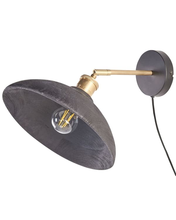 Vegglampe Svart messing Mangotre Kjegle Soverom Stue Rustikk Moderne Design Hengende lys