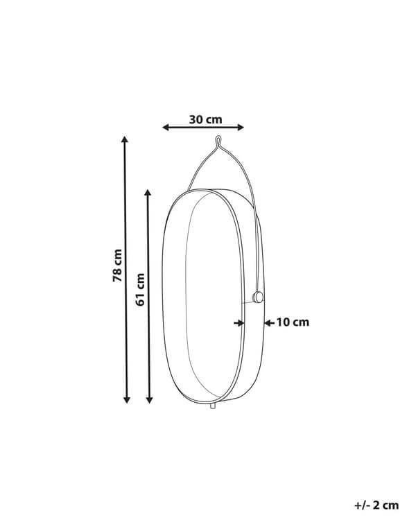 Vegglampe Messing Jern Metall Oval Skjerm Lys Soverom Stue Rustikk Design