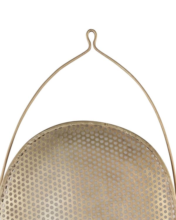 Vegglampe Messing Jern Metall Oval Skjerm Lys Soverom Stue Rustikk Design