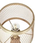 Miniatyrbilde 6 av 10: Bordlampe Mørkt mangotre med messingskjerm i jern Klassisk design Moderne boliginnredning Belysning