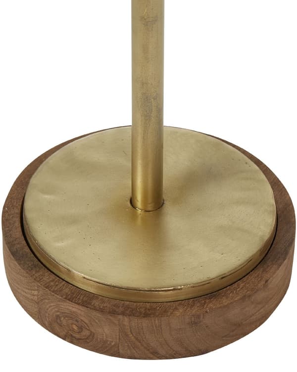 Bordlampe Mørkt Mangotre med Messing Klassisk design Moderne boliginnredning belysning