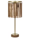 Miniatyrbilde 1 av 9: Bordlampe Mørkt Mangotre med Messing Klassisk design Moderne boliginnredning belysning
