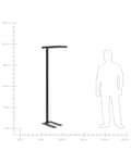 Miniatyrbilde 11 av 11: Gulvlampe LED Svart Metall h 197 cm Dimmerbryter Moderne Kontor Belysning Stålampe
