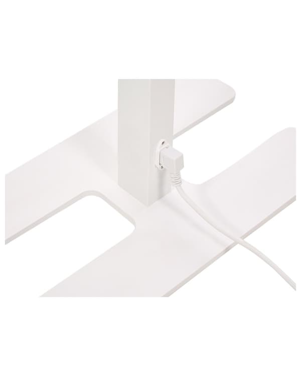 Gulvlampe LED Hvit Metall h 169 cm Dobbel skjerm 2 lyskilder Bevegelsessensor Berøringsdimmer Moderne Kontor Belysning Stålampe
