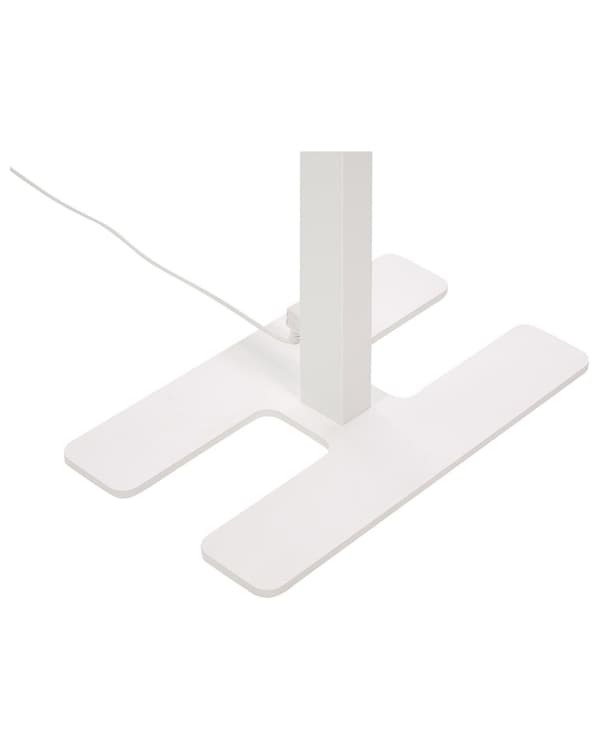 Gulvlampe LED Hvit Metall h 169 cm Dobbel skjerm 2 lyskilder Bevegelsessensor Berøringsdimmer Moderne Kontor Belysning Stålampe