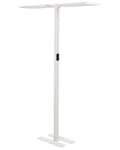 Miniatyrbilde 1 av 11: Gulvlampe LED Hvit Metall h 169 cm Dobbel skjerm 2 lyskilder Bevegelsessensor Berøringsdimmer Moderne Kontor Belysning Stålampe