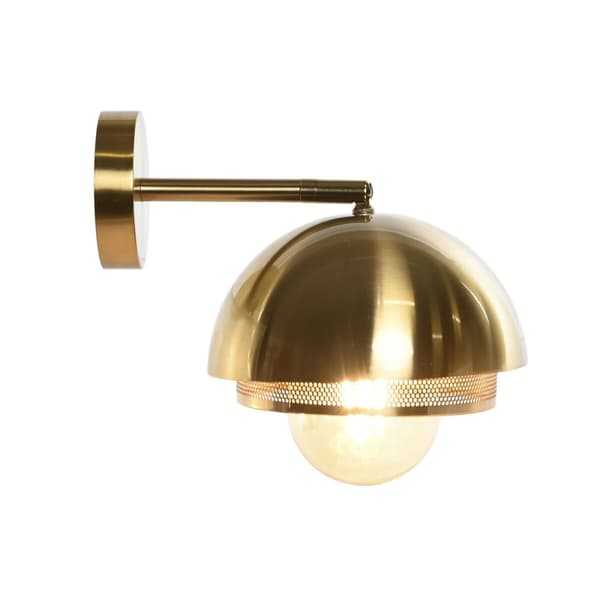 Vägglampa DKD Home Decor Gyllene Metall Järn 50 W Modern 220 V 20 x 24 x 16 cm Guld