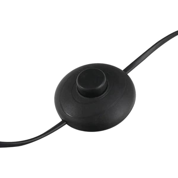 Rootz 3-delt lampesæt - 2 bordlamper - 1 gulvlampe - Stue - Soveværelse - Vintage - Sort+hvid