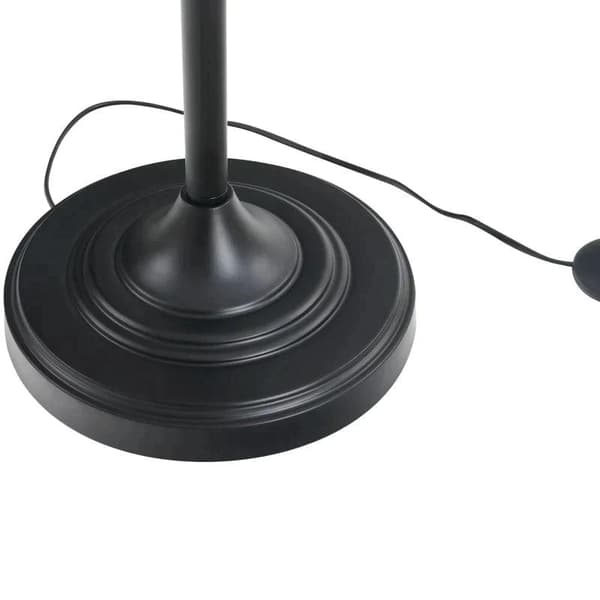 Rootz 3-delt lampesæt - 2 bordlamper - 1 gulvlampe - Stue - Soveværelse - Vintage - Sort+hvid