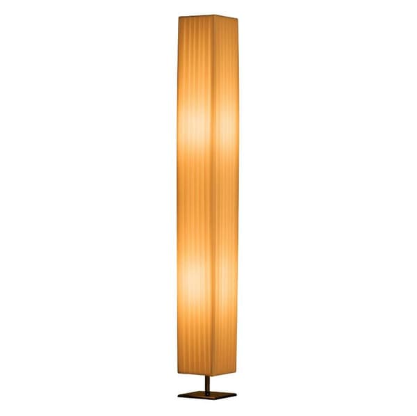 Rootz-lattiavalaisin - Seisomalamppu - Olohuoneen valaisin - Ruostumaton teräs - E27 - Valkoinen - 40W - Liukumaton - 14 x 14 x 113 cm