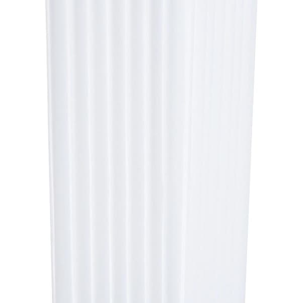 Rootz-lattiavalaisin - Seisomalamppu - Olohuoneen valaisin - Ruostumaton teräs - E27 - Valkoinen - 40W - Liukumaton - 14 x 14 x 113 cm