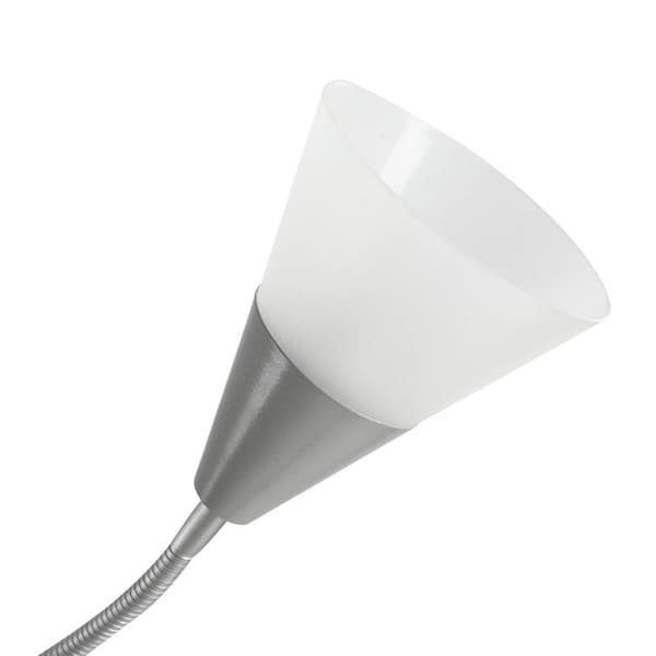 Nancy's Bryant Vloerlamp - Staande Lamp - Verstelbaar - Twee Lampen - Design - Zilver - 28 x 28 x 179,5 cm