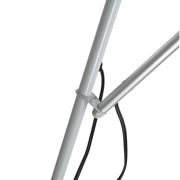 Nancy's Bryant Vloerlamp - Staande Lamp - Verstelbaar - Twee Lampen - Design - Zilver - 28 x 28 x 179,5 cm