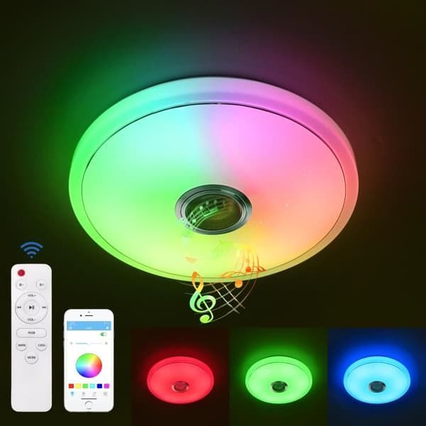 LED-lampa - XMTECH - Modell 36W - Bluetooth - Fjärrkontroll - Dimbar
