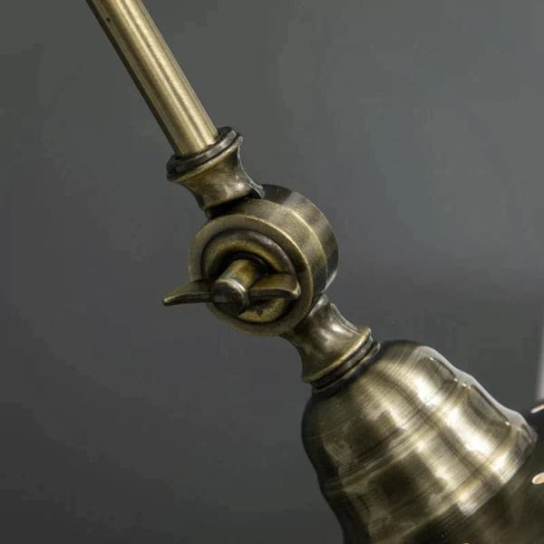 Rootz golvlampa - Elegant golvlampa - Intagedesign - Justerbar vinkel - Mässingslook - Brons - 42 cm x 25,5 cm x 152 cm