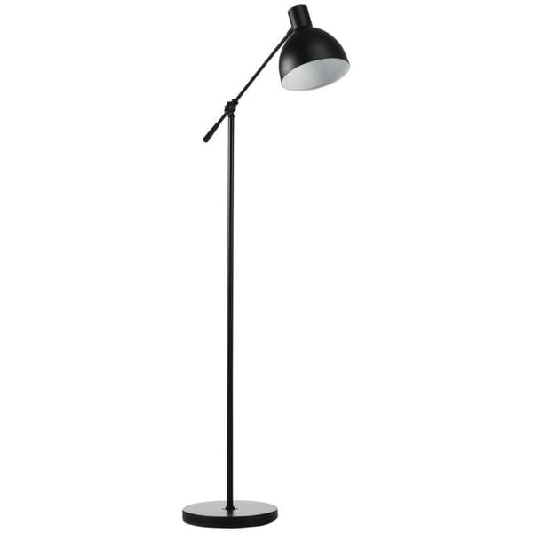 Rootz Golvlampa - Sänglampa - Industriell design - Höjdjusterbar - Golvbrytare - Svart - 30m x 30cm x 131cm