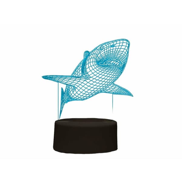 LED-lamppu iTotal 3D Hai 12,1 x 4 x 20,7 cm Muovinen 21 cm