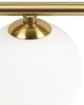 Miniatyrbild 7 av 9: Vägglampa Guld järn och glas 70 cm 4 lampor Modern design Glasklot Skärmar Ljus Belysning Modern