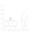 Miniatyrbillede 9 af 9: Bordlampe Lyst Egetræ Bomuld H 39 cm Dekorativ Natbordslampe med Plisseret Lampeskærm Stue Soveværelse Tilbehør Indretning Lampefod i Træ