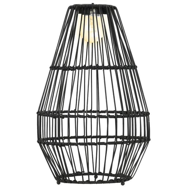 Rootz Outdoor Light - Puutarhavalaisin - Aurinkovoimalla toimiva - 8 tunnin palamisaika - Automaattinen päällekytkentä - Rottink Look - Musta - 34 x 3