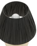 Miniatyrbilde 6 av 9: Bordlampe Beige keramikk 44 cm Svart Papir Kegleformet Skjerm Nattbord Stue Soverom Belysning