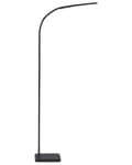 Miniatyrbillede 1 af 11: Gulvlampe sort 174 cm plast jern touch switch LED lysdæmper lysstyrke kontrol moderne