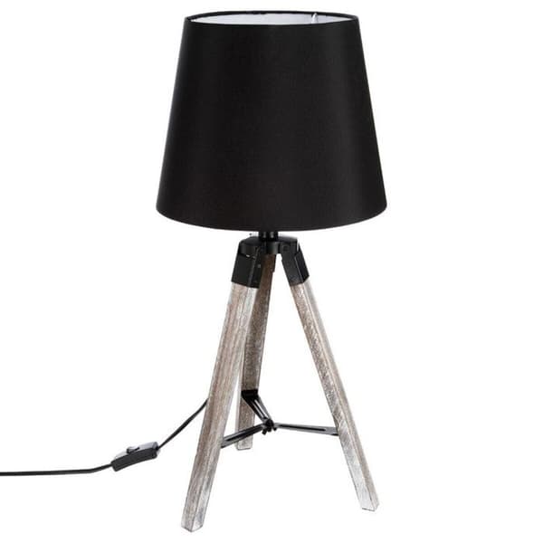 "Runo" stativlampa Höjd 58 cm Atmosphera - Trä & Svart