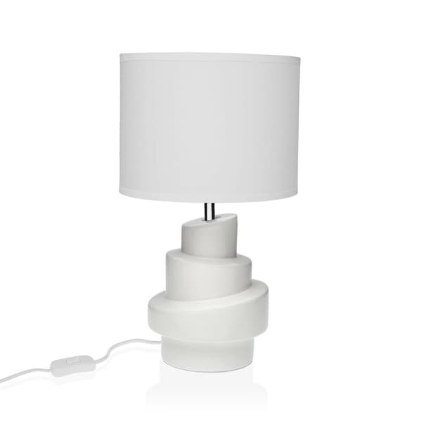 Bordslampa Versa Vit Keramik 20 x 35 cm